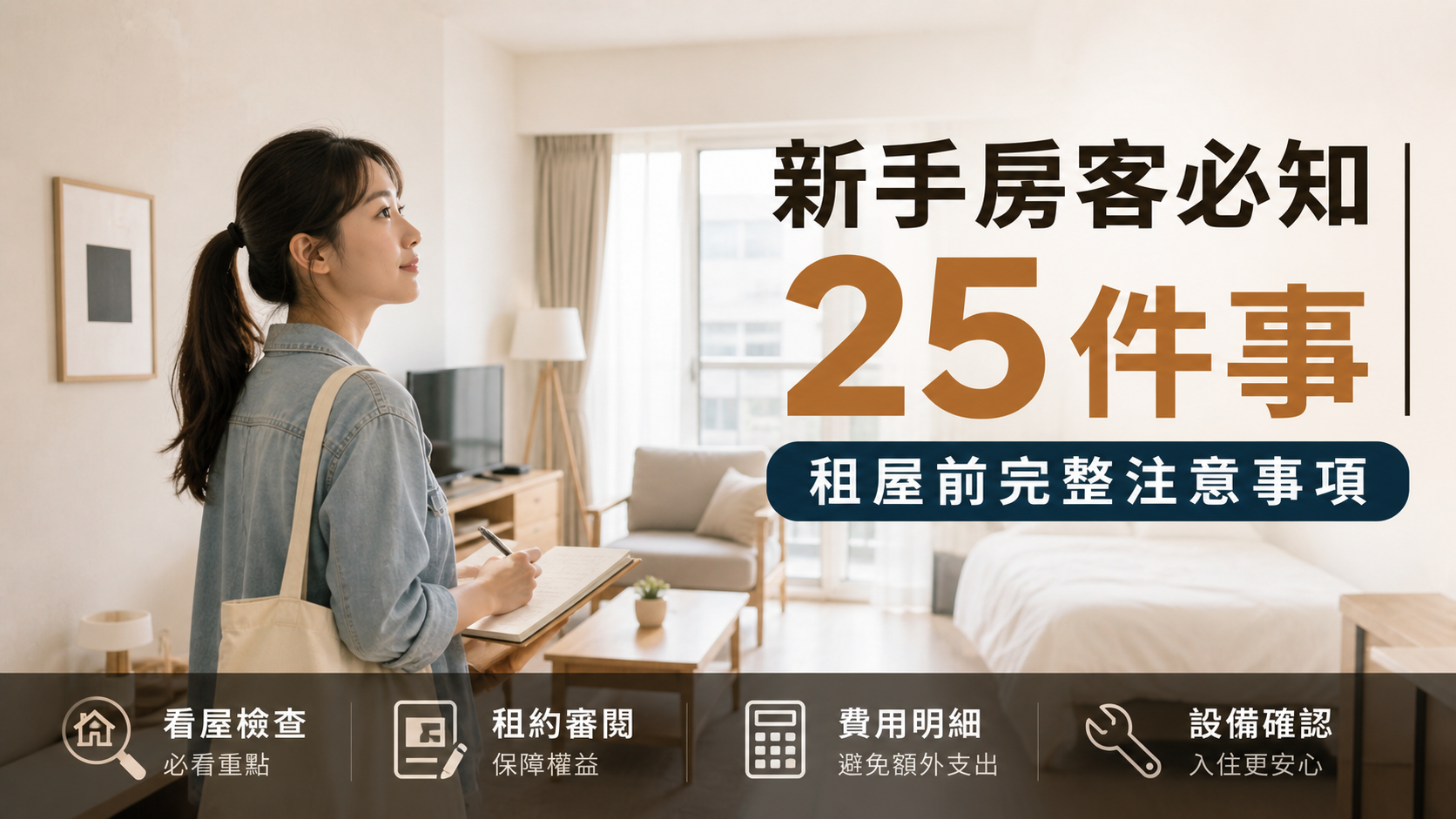 新手房客必知 25 件事｜租屋前完整注意事項
